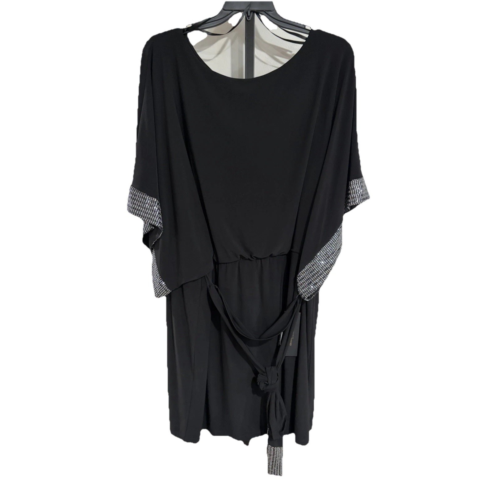 Jessica Howard Womens Formal Cocktail Dress Black Stretch 24w Brand New 108 H1
